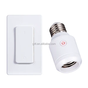 5A Remote Control Light Bulb Socket Wireless Light Switch E26 E27 Bulbs Base Holder for Bedroom Stair Closet & Garage