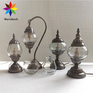 Turkish Ottoman Table Lamp DIY Mosaic Lamp Clear Glass Base Table Lamp