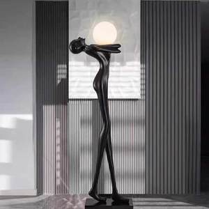 High Quality Hotel Living Room Luxury Nordic Corner Light Modern Minimalist Designer Art Decoration Standing Led Floor Lamp