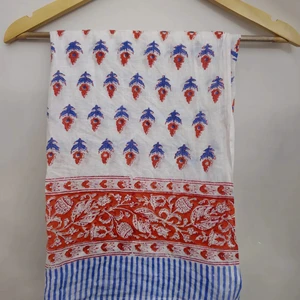 Wholesale Hand Block Print Organic Cotton Sarong Beach Cover Wrap Bohemian Swim Cover-Up Resort Wear Women Vacation Push up