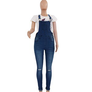 Ladies Denim Jeans Overalls Women Jumpsuit