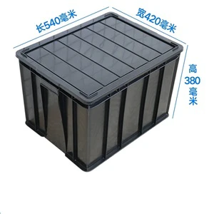 Clean Room Antistatic Container Anti Static Plastic Conductive Stackable Bins Esd Storage Box