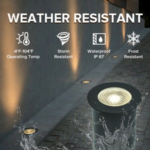 Underground Light Outdoor IP67 Aluminum LED Deck Inground Spotlight Ground Buried Lamp For Landscape Floor Recessed Buried