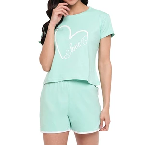 Wholesale Custom Plus Size Winter Breathable Casual Wear Women's T-Shirt Shorts Sets