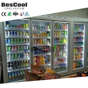 Display Walk in Freezer Led Lamp Refrigeration for 4 Glass Door Beer Fridge Cold Room Storage
