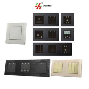 Greentech Smart Hotel Double Pole 4-Way Touch Panel Dimmer Light Switch with Retro Design