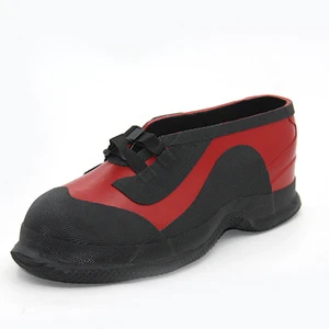 Ankle Height Lace-up Design Electrical Safety Protective Footwear Rubber 20KV High Voltage Insulated Shoe Covers for Workers