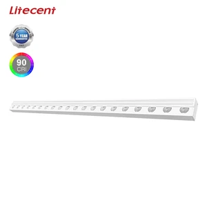 45W Surface Mount LED Linear Ceiling Wall Washer Light Building Facade Lighting Aluminum 220V DALI Control IP20 CRI90 5-Year