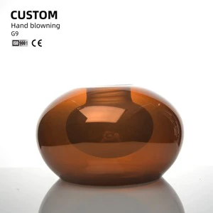 Factory Custom Size Color Hight Transmission Material Glass Lampshade for Pendant Chandelier Wall Light