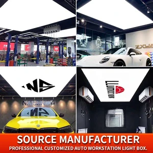 High Brightness Waterproof LED Light Box For Car Detailing Bay Aluminum Alloy Auto Beauty Station