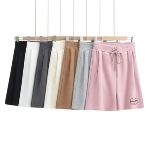 Women's Oversized Shorts Custom Design Blank Embroidery Sweat Shorts Street Style French Terry Plus Size Shorts Women
