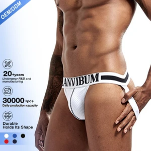 Factory Direct Jockstraps Comfortable U Shape Pouch Mid Waist Boxer Briefs Nylon Spandex Men's Underwear Men's Bikini Jockstrap