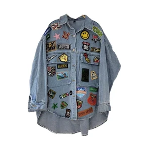 OEM High Quality Custom Women's Denim Jacket Winter Breathable Eco-Friendly Cotton Casual Pink Black Regular Length 2026