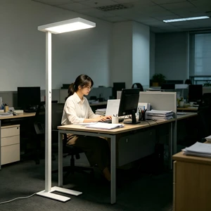 Hot Sale Modern Aluminum Floor Lamps with Metal Shade Dimmable LED Office Reading Lights High Quality 3-Year Warranty