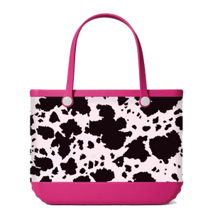 Custom Logo Printing Aztec Western Pattern EVA Rubber Beach Tote Bag Waterproof Pool Boat Travel Bag