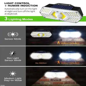 Outdoor LED Wall Lamp Solar Automatic Sensor Lights for Home Doorways Waterproof and Cool/Warm White PC Material