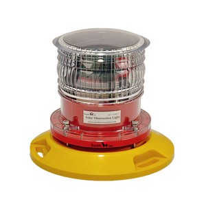 Solar Powered Aviation Obstruction Light for ICAO Low Intensity LED Aircraft Warning Lighting in Tower Building at Price