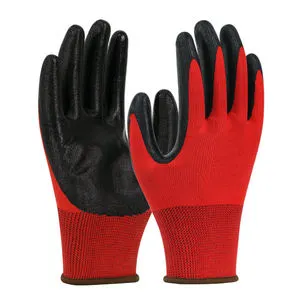 Work Gloves Men's Nitrile Palm Coated Working Safety Glove Mechanic Construction