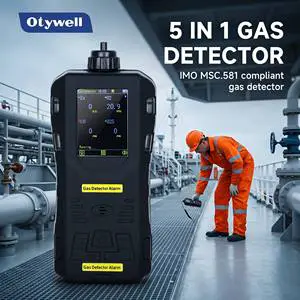 Portable 5 In 1 Gas Detector IP65 Waterproof For Marine Offshore Enclosed Space Entry