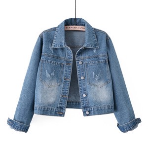 Wholesale Women Casual Denim Jeans Jackets Fashion Style Denim for Ladies
