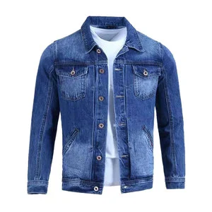 Wholesale Mens Slim Fit Denim Jacket Stylish Jeans Jacket and Coat Teens Boys Casual Fashion Outerwear Trendy Lightweight