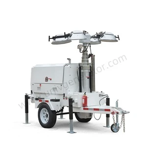 Mobile Light Tower for Construction Site
