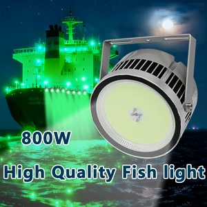 Professional 1000W LED Fishing Lamp Fish Attracting Marine Top Glow Cyan Green LED Fishing Lights For Boat Lighting