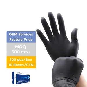 Factory Cheap Price Nitrile Powdered Gloves Disposable Food Packaging Solutions Hand Ware Nitrile Gloves Supplier