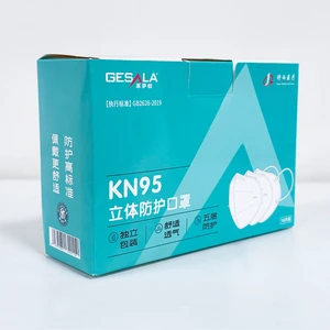 Wholesale KN95 Disposable Protective Face Mask Non-Valved Breathable 5 Layers Filter Safety Mask