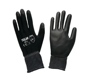 Yulan DPU101 13G Seamless Nylon PU Coated 4121 Safety Labor Work Glove