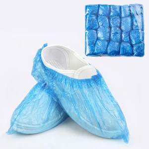 Disposable PE Shoe Covers Machine Made Elastic Anti Slip Custom Wholesale for Food Safety Factory Manufacturer
