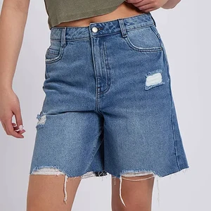 Low MOQ Loose Denim Shorts Women Baggy Regular Fit Casual Daily Wear Bulk Order Vintage Sexy Y2K Summer Streetwear Washed Lace