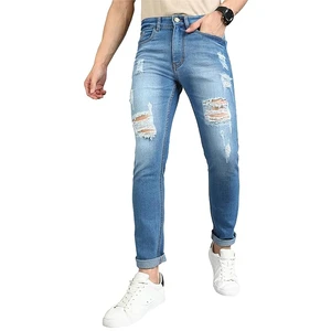 High Quality Regular Fit Men's Straight Jeans Denim Low Price Outdoor Breathable Eco-Friendly Polyester/Cotton Wholesale