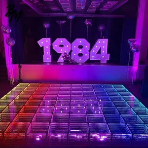 Interactive Led Dance Floor Magnetic With 3d Led Light Display Tiles Outdoor Pixel 3d Infinity Used For Sale
