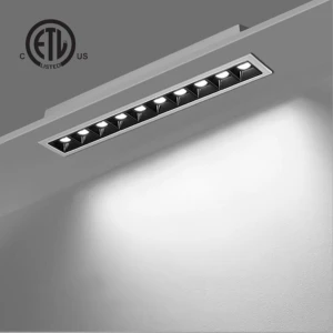 ETL Certified Aluminum Industrial Design Anti-Glare Embedded Recessed LED Grille Light Dimmable 5-Year Warranty Multiple Sizes