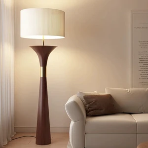 Simple Modern Living Room Bedroom Decor Solid Wood Floor Lamps Home HotelNordic Design Wabi sabi stand Lights