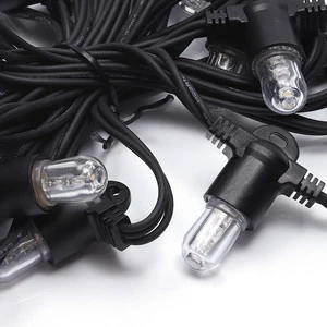 Festoon Waterproof Rubber E14 Led String Light Bulb Socket for Outdoor CE Rohs Christmas 5m 20 Socket 220v IP44 24v 220 1 Years