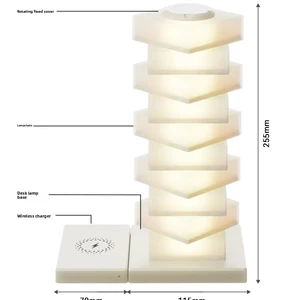 Kids Night Light 15W Fast Wireless Charging RGB LED DIY Modular Brick Safe Lamp Bedroom