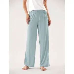 2026 Womens Elegant Long Sleeve Pajamas Bottoms Custom Premium Bamboo Softline Lounge Pants Thermal Breathable Eco-Friendly