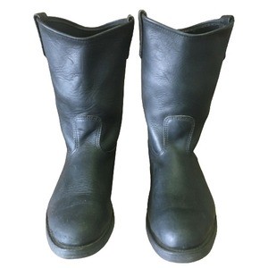 Factory Price Cowboy Safety High Quality Logo 100% Genuine Leather Reproduction Soft Toe Vibram Sole Boots