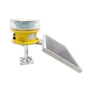 Solar Obstruction Light Led Red Solar Aviation Light Medium Intensity Obstruction Light