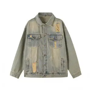 High-street Fashion, Top Retro Brand Denim Jackets, Couple and Men's Style, High-quality Jackets