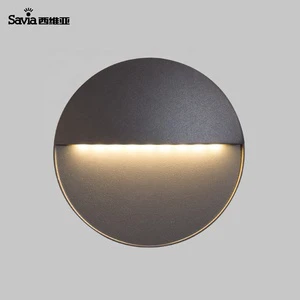 Savia LED Garden Wall Light IP44 3W Waterproof Aluminum PC Led Wall Corner Lamp Step Light Outdoor Resscred Brick Lights