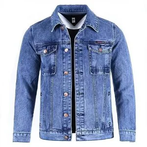 Fall 2026 Men's Solid Color Lapel Single Breasted Denim Jacket High Quality Loose Plus Size Fashion Casual Jacket