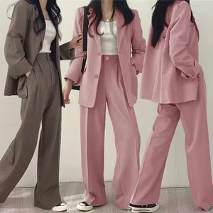 Custom Casual Suit for Women Temperament Commuting Plus Size Fashion Two-piece Set Commuting to Work