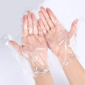Food Grade Cheap 100 Pack Disposable Polyethylene Plastic Safety Hdpe Household Gloves in Kitchen