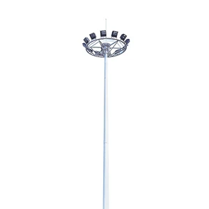 High Mast Lighting Tower with 15m40m Adjustable Poles for Large Outdoor Spaces