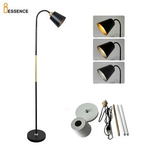 Light Luxury Living Room Sofa Floor Lamps With Table Minimalist Bedroom Bedside E27 Reading Lamp Iron Base Standing Lights