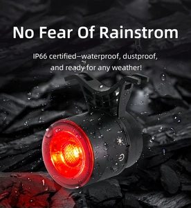 Wide-Angle Bike Light 800mAh USB Charging LED Tail Light Wake-up Night Safe Flash IP66 Waterproof Rear Lamp For Bicycles