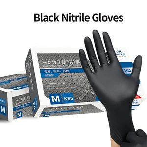 High Quality Food Grade Safe Disposable Latex-Free Gloves 4mil Medical Exam Grade Powder-Free Cleanroom Nitrile Gloves